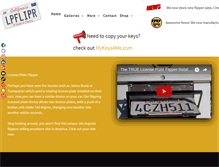 Tablet Screenshot of licenseplateflipper.com